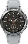 Samsung Galaxy Watch4 (Bluetooth) - 16GB - 42mm - Silver Classic (Stainless Steel) Case with Silver Fluoroelastomer Ridge Sports Band