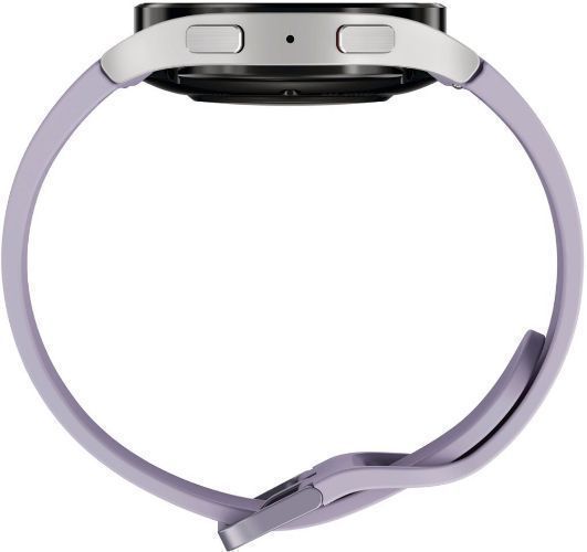 Samsung Galaxy Watch5 (Bluetooth + LTE) - 16GB - 40mm - Silver Aluminum Case with Purple Fluoroelastomer Sport Band
