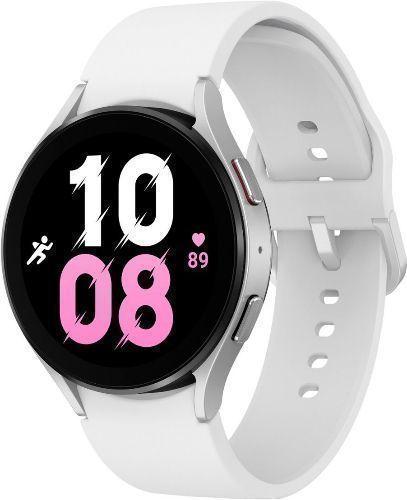 Samsung Galaxy Watch5 (Bluetooth) - 16GB - 40mm - Silver Aluminum Case with White Fluoroelastomer Sport Band