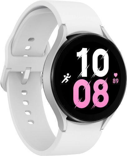 Samsung Galaxy Watch5 (Bluetooth) - 16GB - 40mm - Silver Aluminum Case with White Fluoroelastomer Sport Band
