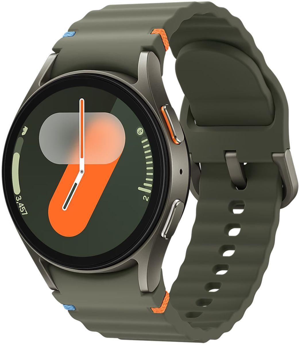 Galaxy Watch7 (Bluetooth + LTE) - 32GB - 40mm - Green Aluminum Case with Green Silicone Sport Band