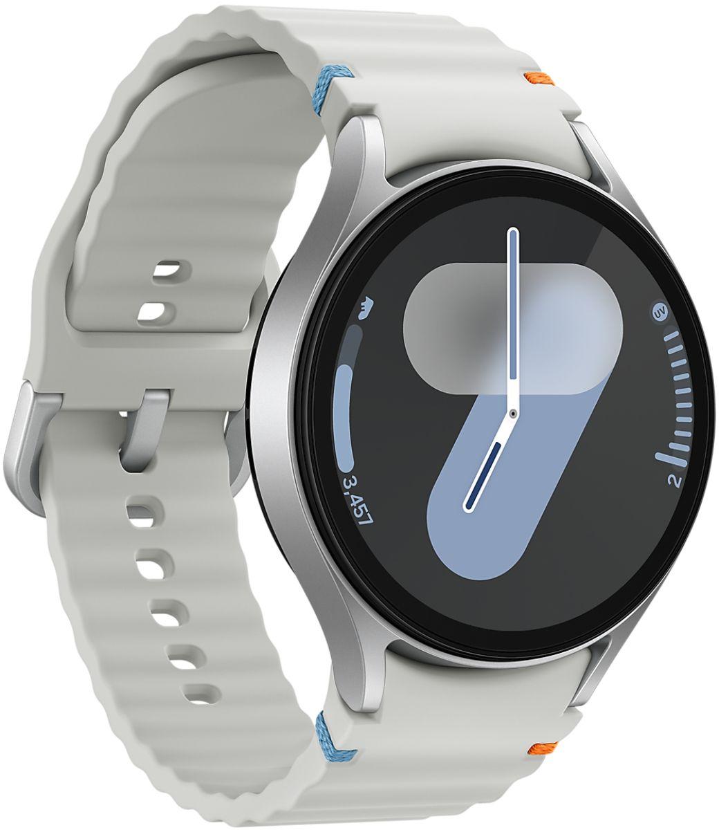 Galaxy Watch7 (Bluetooth + LTE) - 32GB - 44mm - Silver Aluminum Case with Silver Silicone Sport Band