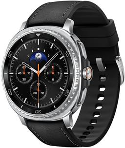 Galaxy Watch8 (Bluetooth + LTE) - 32GB - 46mm - Black Classic (Stainless Steel) Case with Black Silicone Hybrid Band