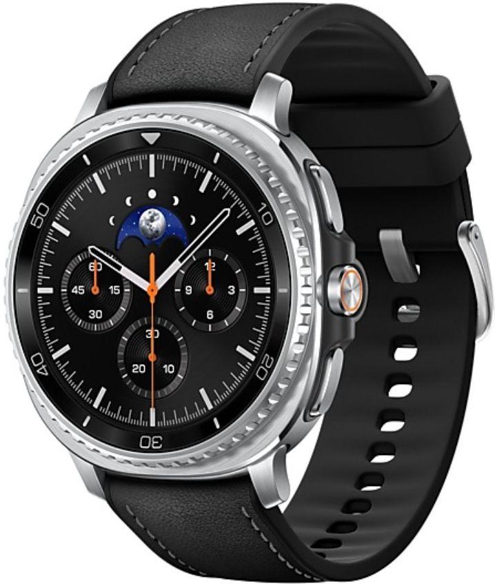 Galaxy Watch8 (Bluetooth + LTE) - 32GB - 46mm - Black Classic (Stainless Steel) Case with Black Silicone Hybrid Band