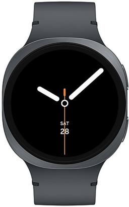 Galaxy Watch8 (Bluetooth) - 32GB - 44mm - Graphite Aluminum Case with Graphite Nitril + Nylon + Rubber Sport Band - Small/Medium Size
