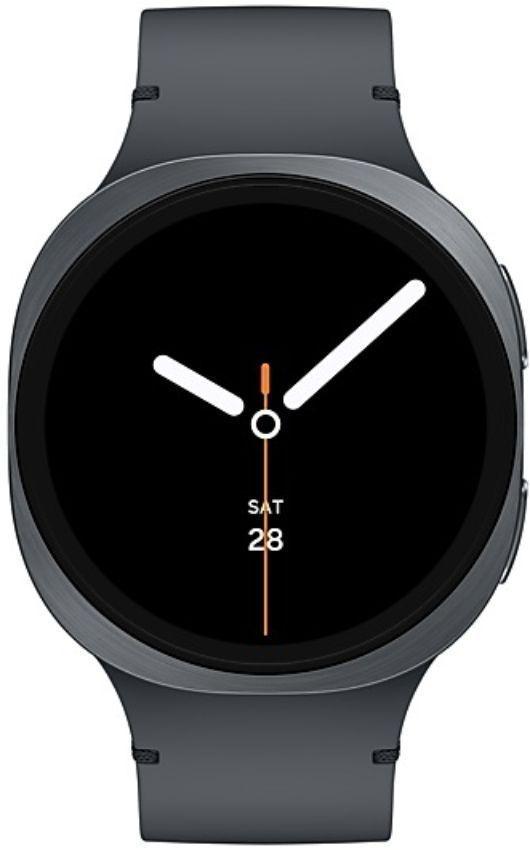Galaxy Watch8 (Bluetooth) - 32GB - 44mm - Graphite Aluminum Case with Graphite Nitril + Nylon + Rubber Sport Band - Small/Medium Size