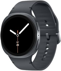 Galaxy Watch8 (Bluetooth) - 32GB - 44mm - Graphite Aluminum Case with Graphite Nitril + Nylon + Rubber Sport Band - Small/Medium Size