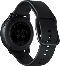 Samsung Galaxy Watch Active - 4GB - 40mm - Black Aluminum Case with Black Fluoroelastomer Fluoroelastomer Strap