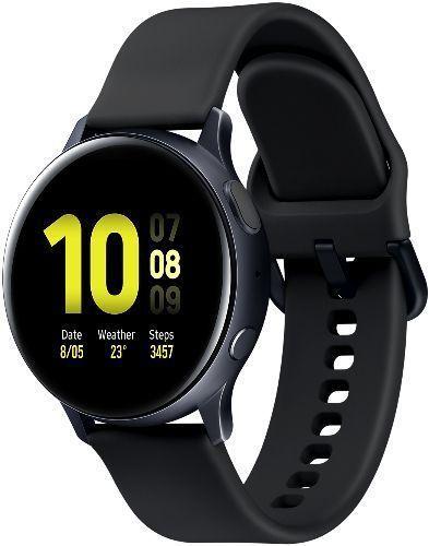 Samsung Galaxy Watch Active2 (Bluetooth) - 4GB - 40mm - Aqua Black Aluminum Case with Black Fluoroelastomer Fluoroelastomer Strap