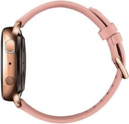 Samsung Galaxy Watch Active2 (Bluetooth + LTE) - 4GB - 40mm - Gold Stainless Steel Case with Pink Leather Leather Strap
