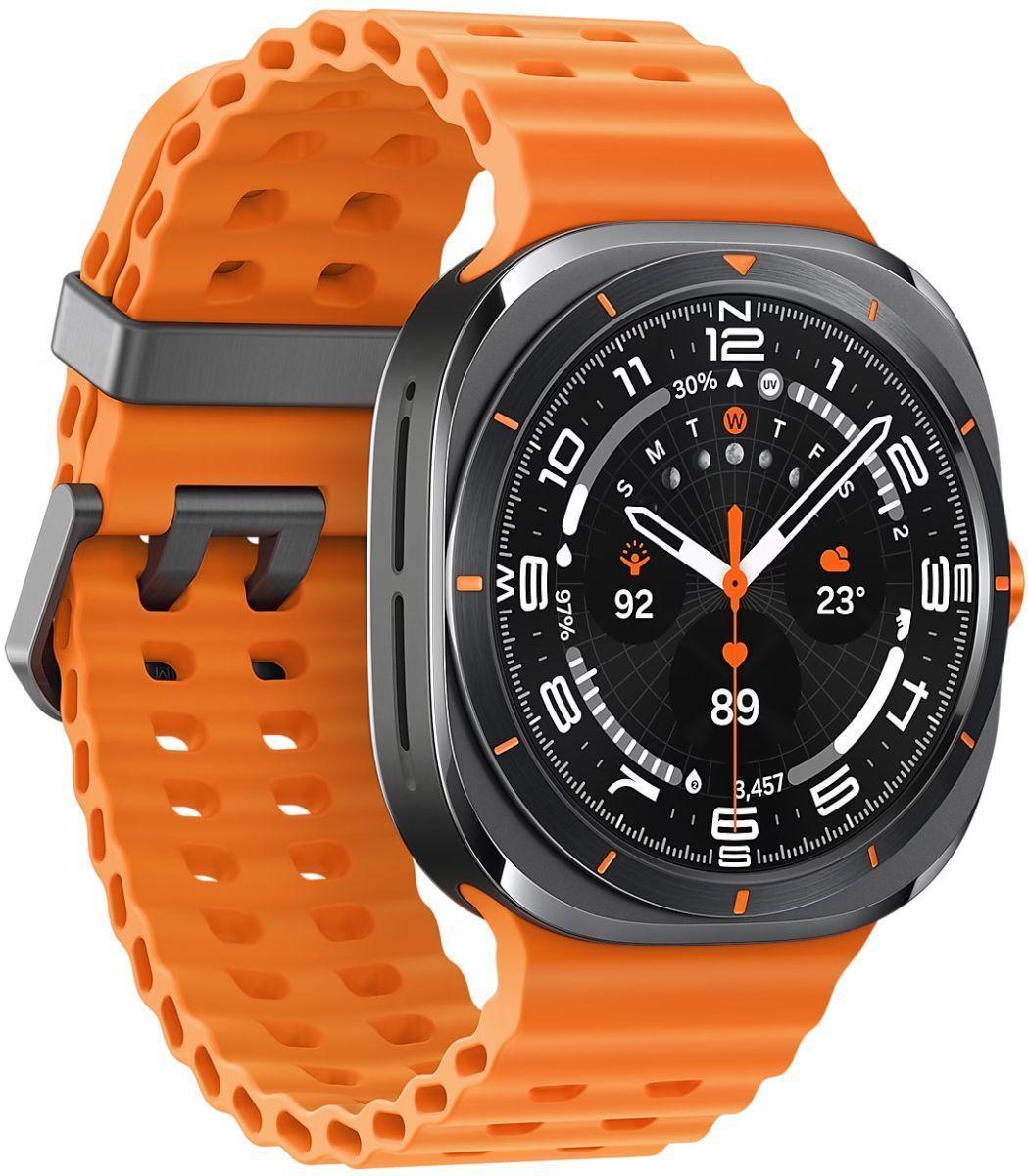 Galaxy Watch Ultra - 32GB - 47mm - Titanium Gray Titanium Case with Orange Silicone Marine Band