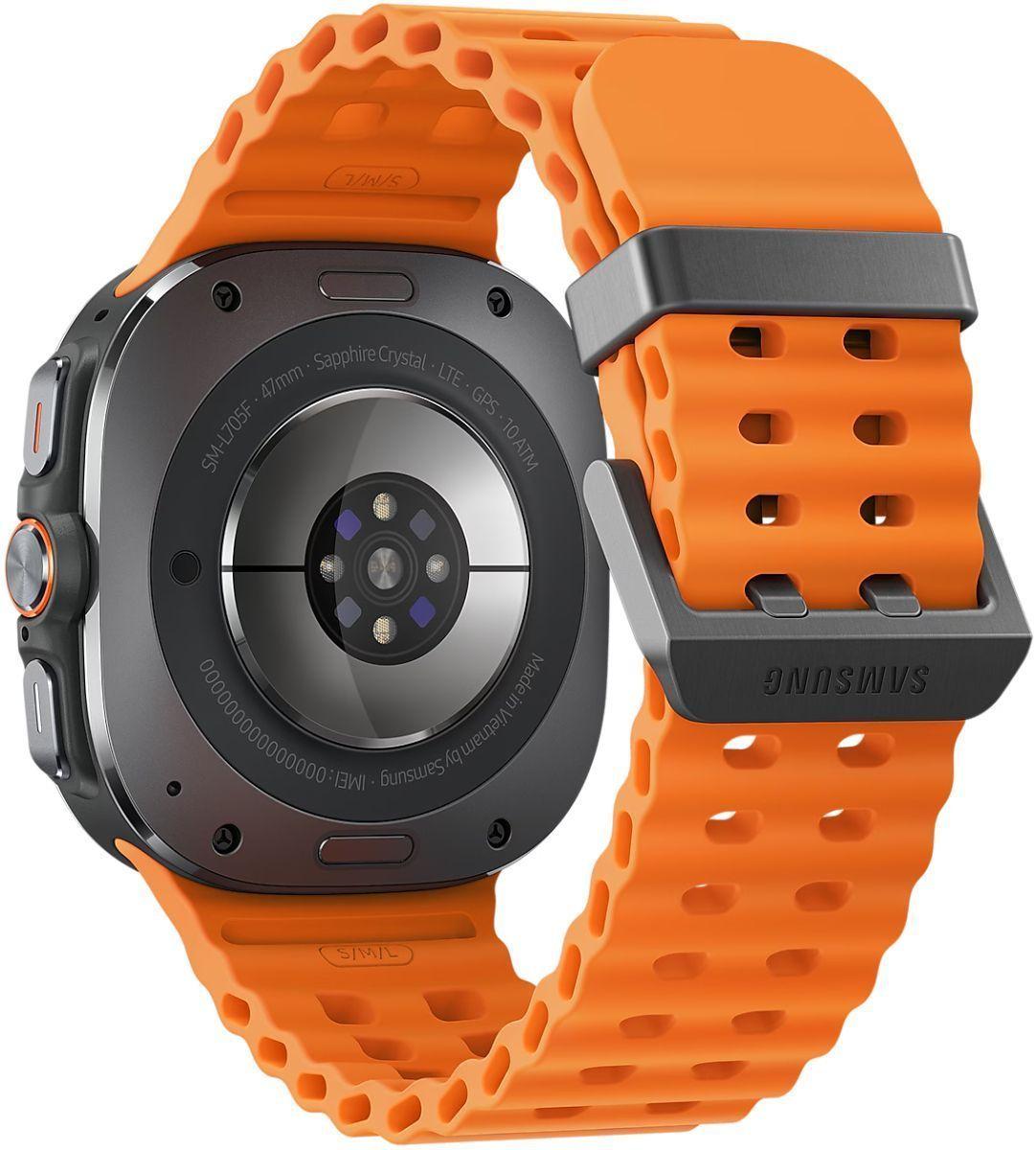 Galaxy Watch Ultra - 32GB - 47mm - Titanium Gray Titanium Case with Orange Silicone Marine Band