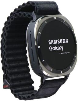 Galaxy Watch Ultra - 32GB - 47mm - Titanium Silver Titanium (Bespoke Edition) with Gray Silicone Trail Band