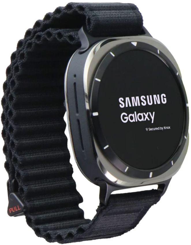 Galaxy Watch Ultra - 32GB - 47mm - Titanium Silver Titanium (Bespoke Edition) with Gray Silicone Trail Band