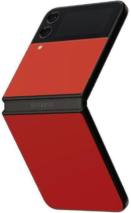 Galaxy Z Flip4 256GB Unlocked in Bespoke Edition (Red/Black/Red) in Premium condition