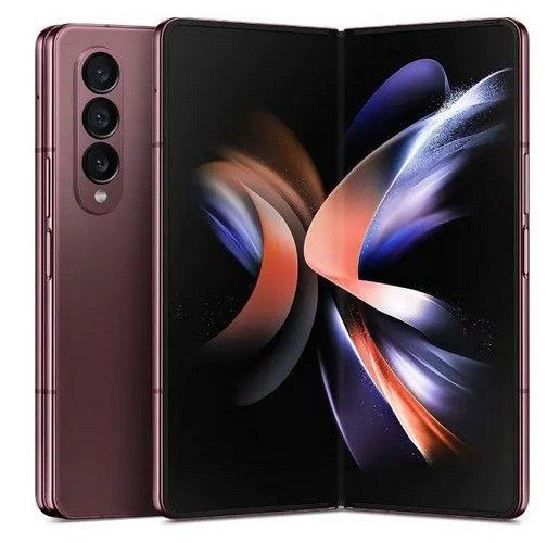 Galaxy Z Fold4 256GB Unlocked in Burgundy in Acceptable condition