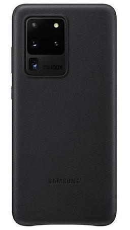 Samsung Leather Phone Cover for Galaxy S20 Ultra (5G) - Black