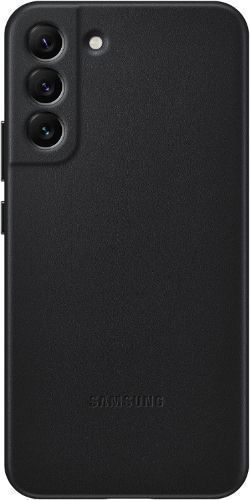 Samsung Leather Cover Phone Case for Galaxy S22+ - Black