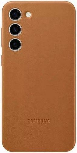 Samsung  Leather Phone Case for Galaxy S23+ - Brown  - Excellent