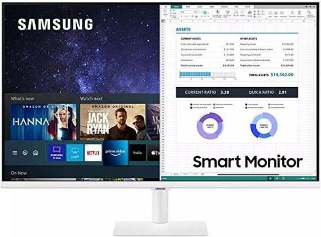 Samsung M50A FHD Smart Monitor 32" with Streaming TV in White in Excellent condition
