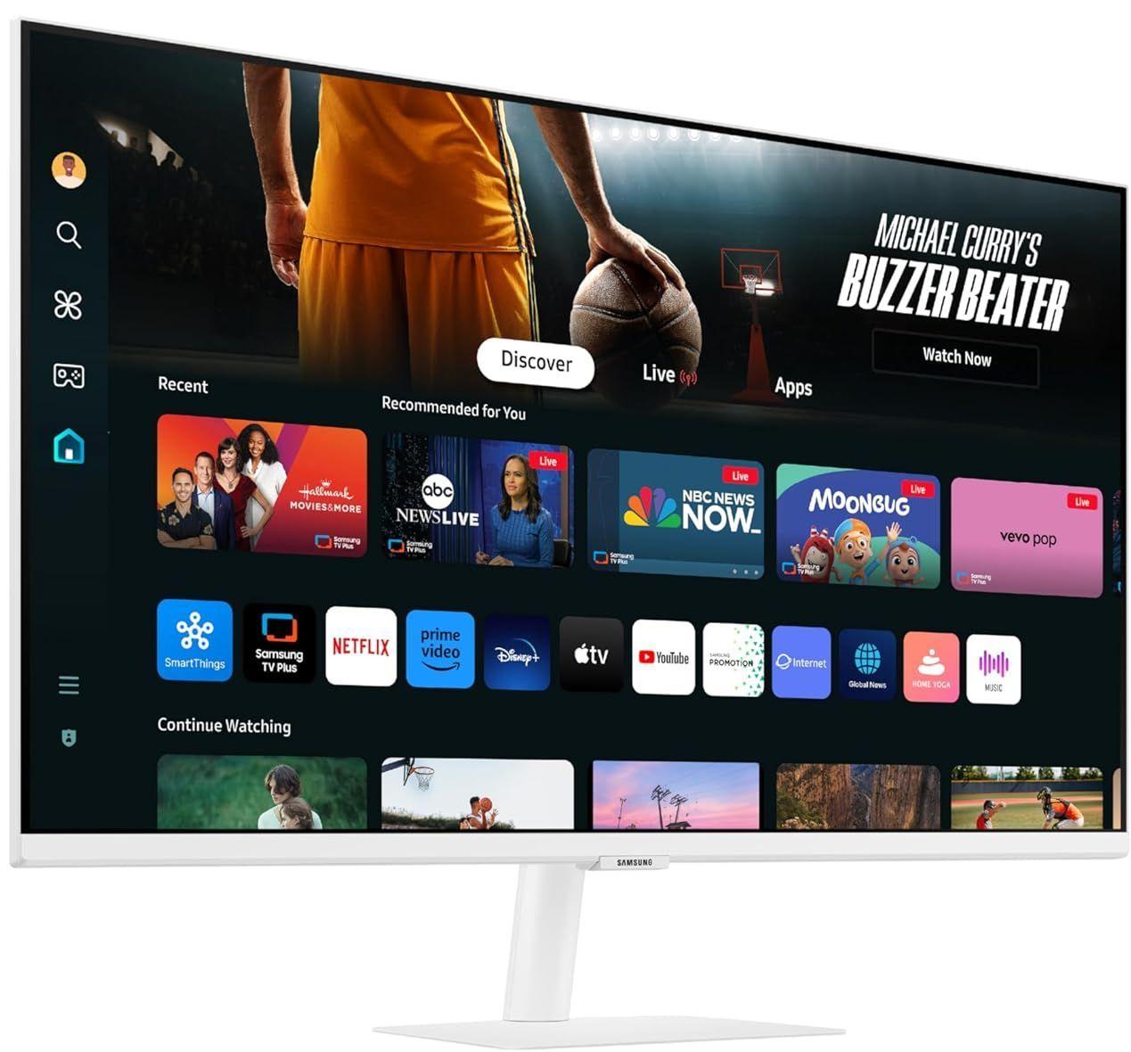 Samsung M70D 4K UHD Smart Monitor 43" - White - 43 Inch