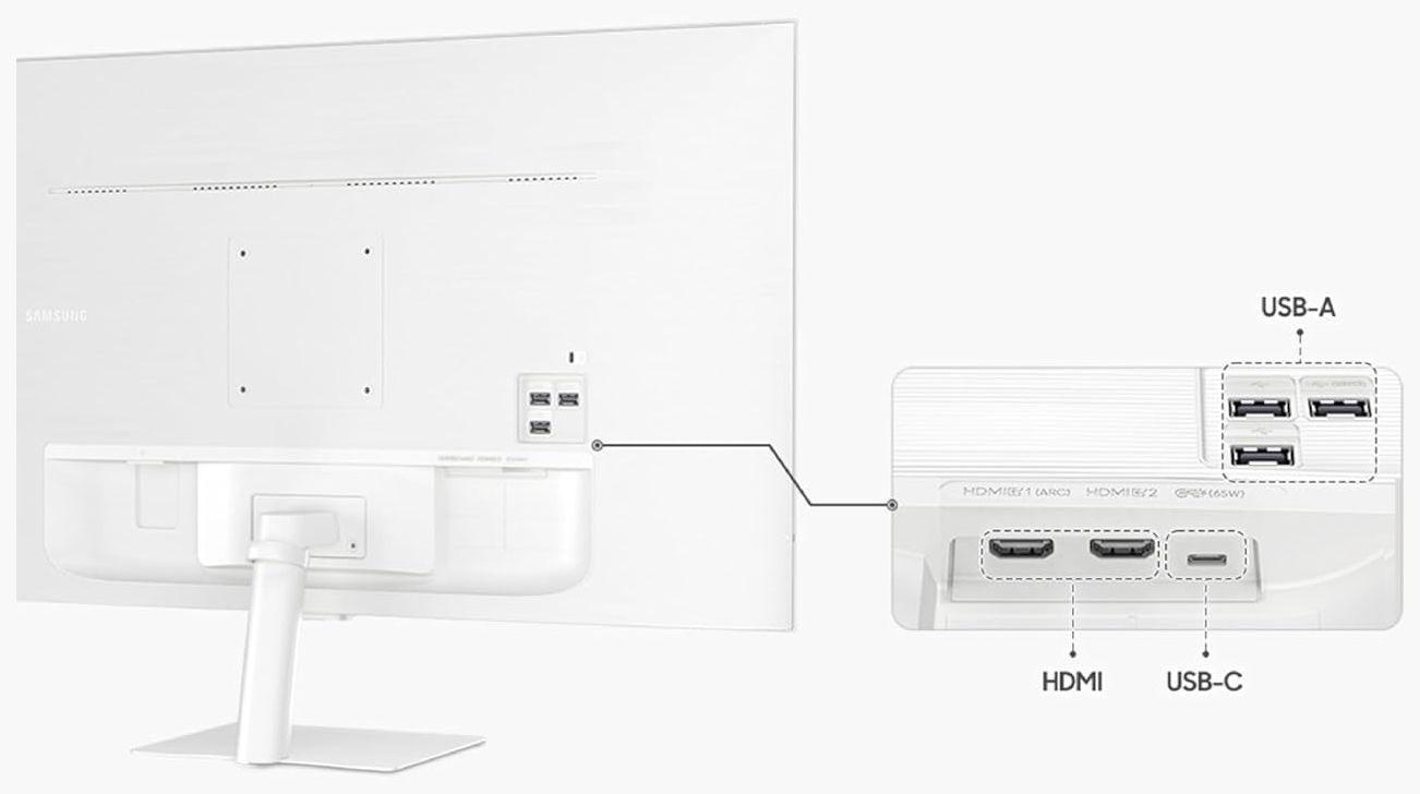 Samsung M70D 4K UHD Smart Monitor 43" - White - 43 Inch