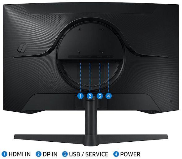 Samsung Odyssey G55C Curved Gaming Monitor 27" - Black - 27 Inch