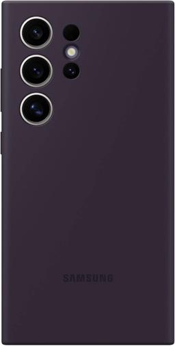 Samsung Silicone Phone Case for Galaxy S24 Ultra - Dark Violet