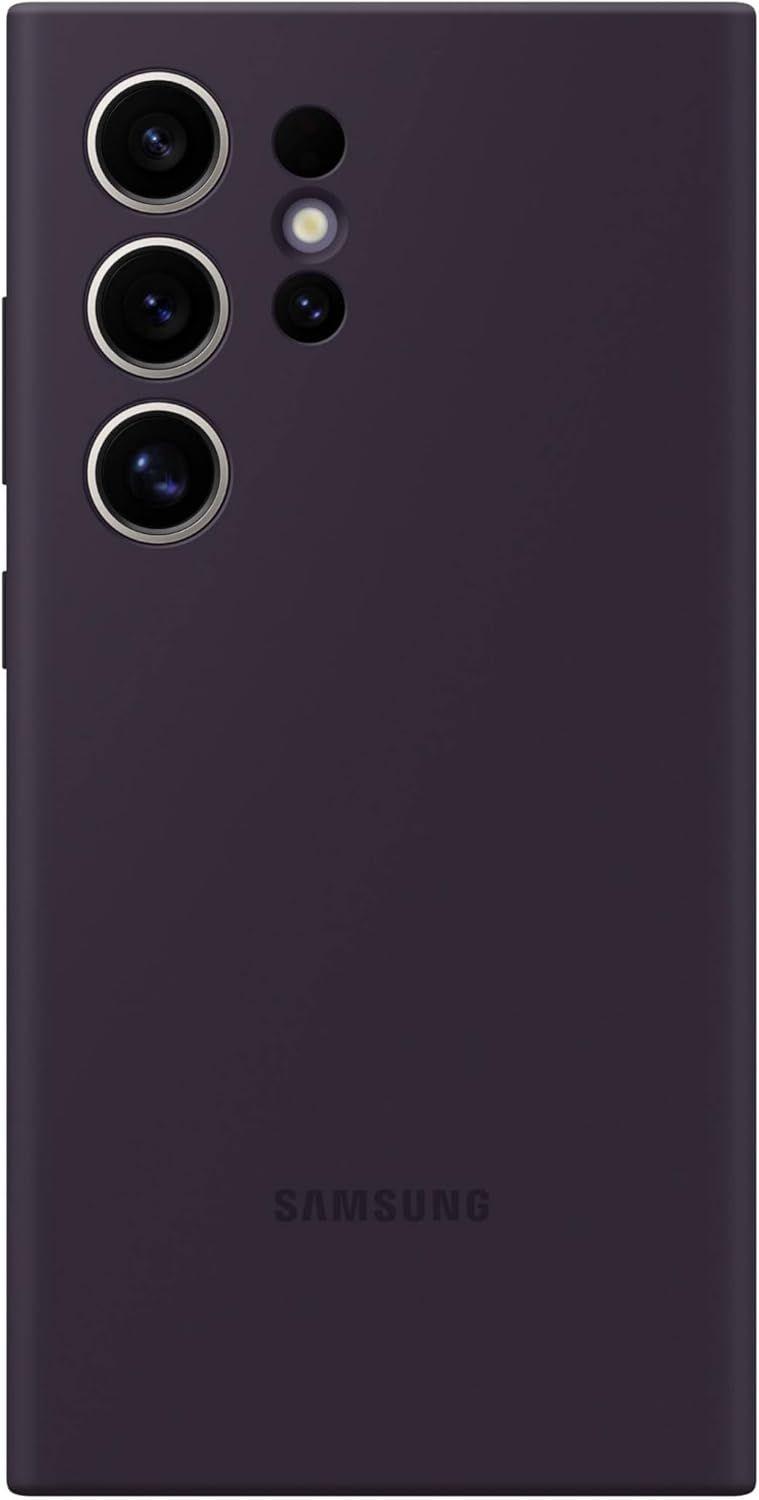 Samsung Silicone Phone Case for Galaxy S24 Ultra - Dark Violet