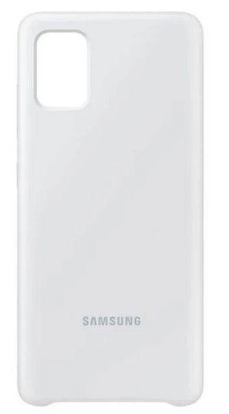 Samsung Soft Touch Silicone Cover for Galaxy A51 - White
