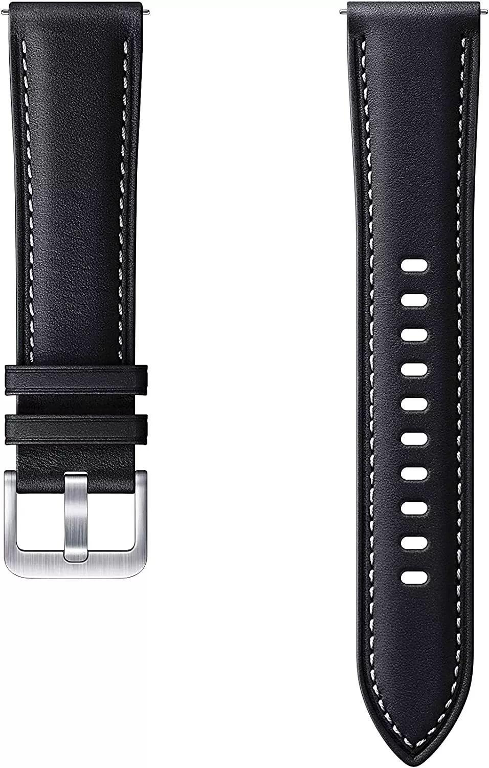 Samsung Stitch Leather Band (20mm) - Black