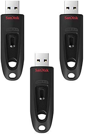 Sandisk  Ultra USB 3.0 Flash Drive 16GB (3 Pack) - Black - Brand New