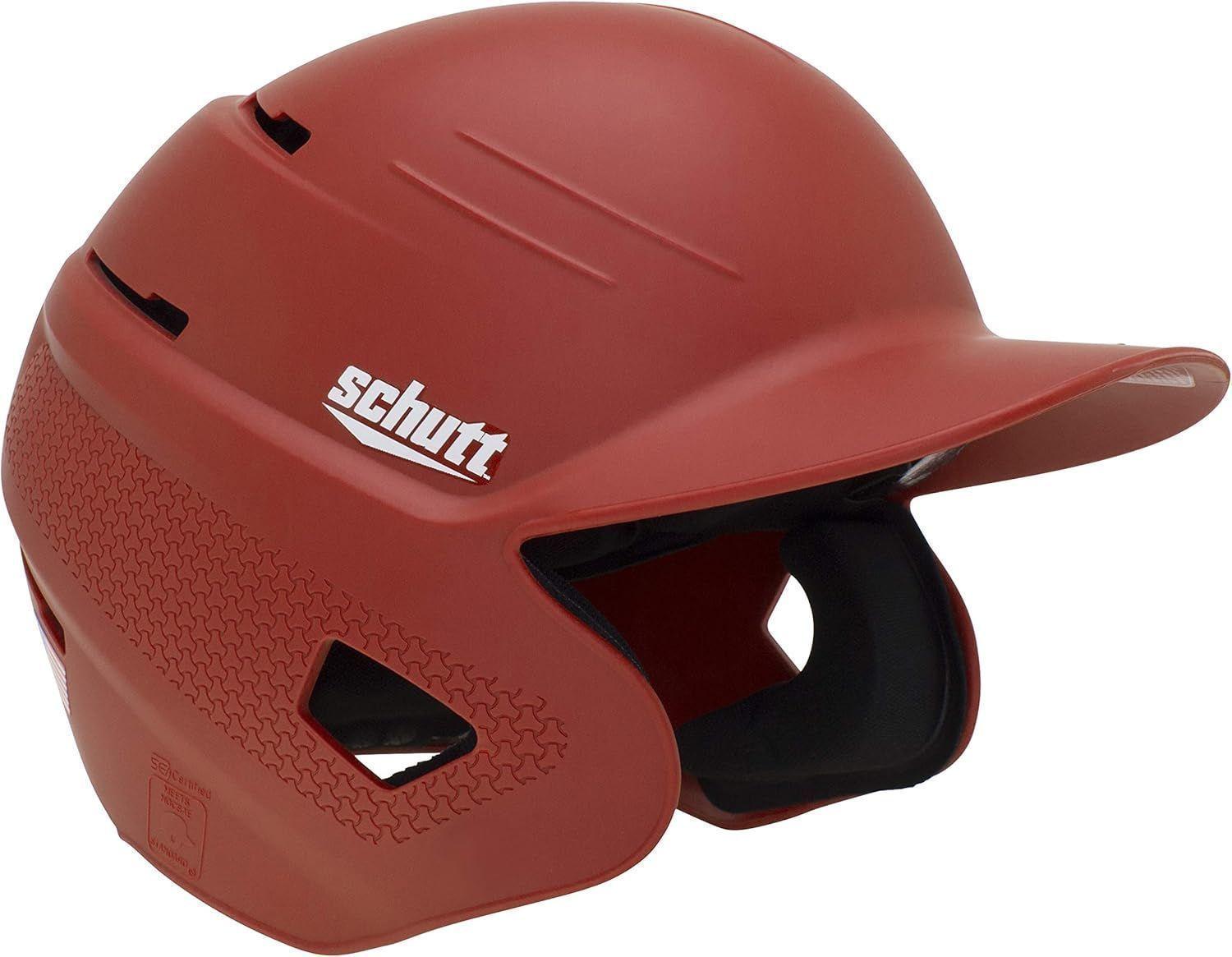 Schutt  XR1 Baseball Batting Helmet for Senior - Matte Scarlet - Excellent