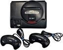 SEGA Genesis Model MK-1601 with 2 Controllers in Black in Excellent condition