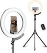 Sensyne 12" Ring Light with 62" Tripod Stand - Black