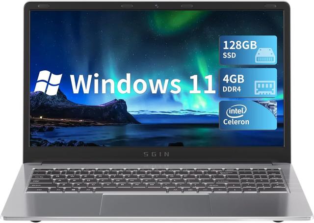 SGIN M15-N Laptop 15.6" Intel Celeron N4000 1.1GHz in Silver in Excellent condition