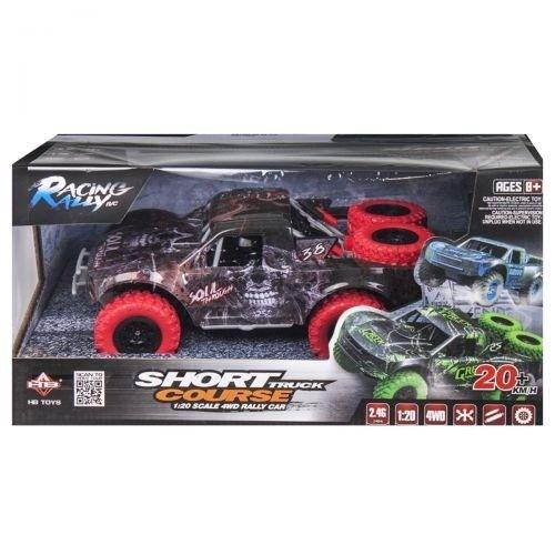 Short Course RC Truck Silver/Pink