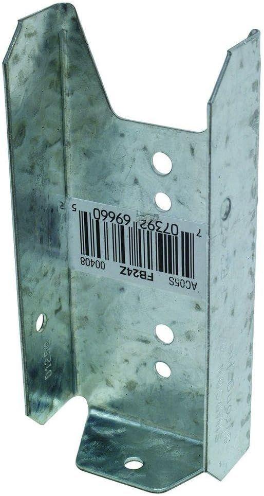 Simpson Strong-Tie Simpson Strong Tie FBR24Z 2 4" Fence Bracket ZMAX - Grey - Premium
