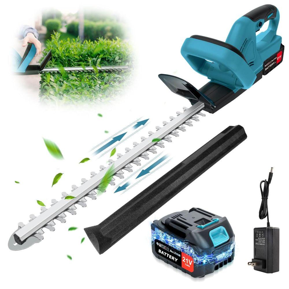 Sixseyaa  3000mAh Cordless Electric Hedge Trimmer - Blue - Excellent