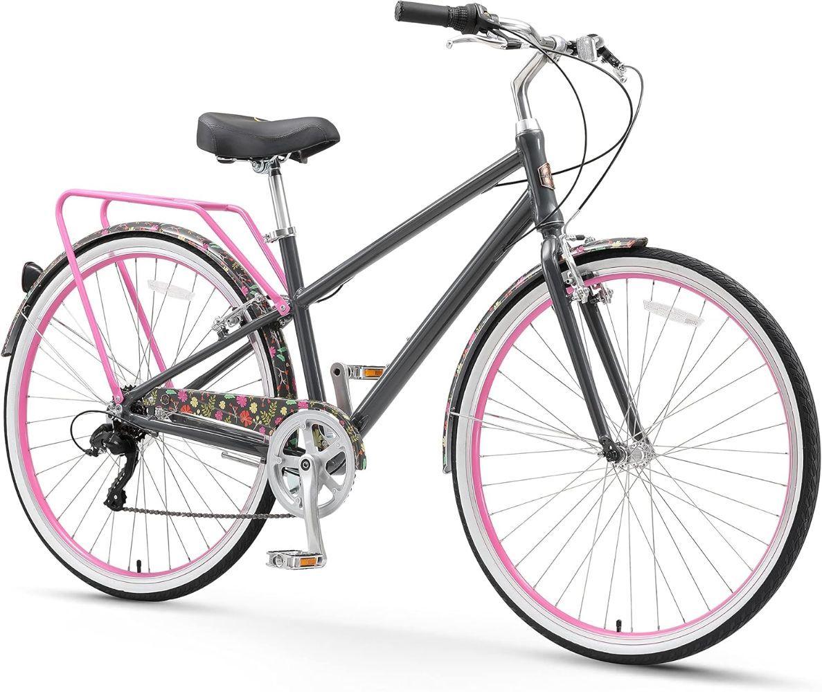 SixThreeZero  A/O Rosa Limited 7 Wheel Hybrid Bicycle 28" - Neon Flower/Pink - Excellent