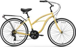 Sixthreezero Around The Block Bike 7 Speed 24" - Cream/Black