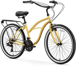 Sixthreezero Around The Block Bike 7 Speed 24" - Cream/Black
