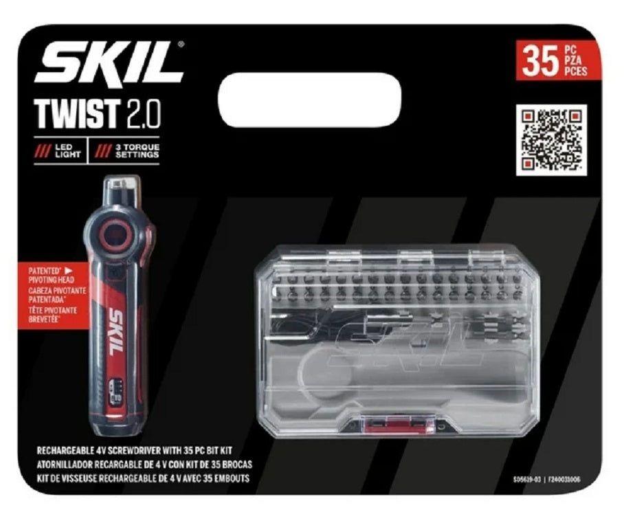 SKIL  SD5619-03 Twist 2.0 Rechargable Screwdriver - Red/Black - Excellent