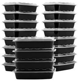 Snap Pak Food Storage Containers 50-Piece Set - Clear/Black