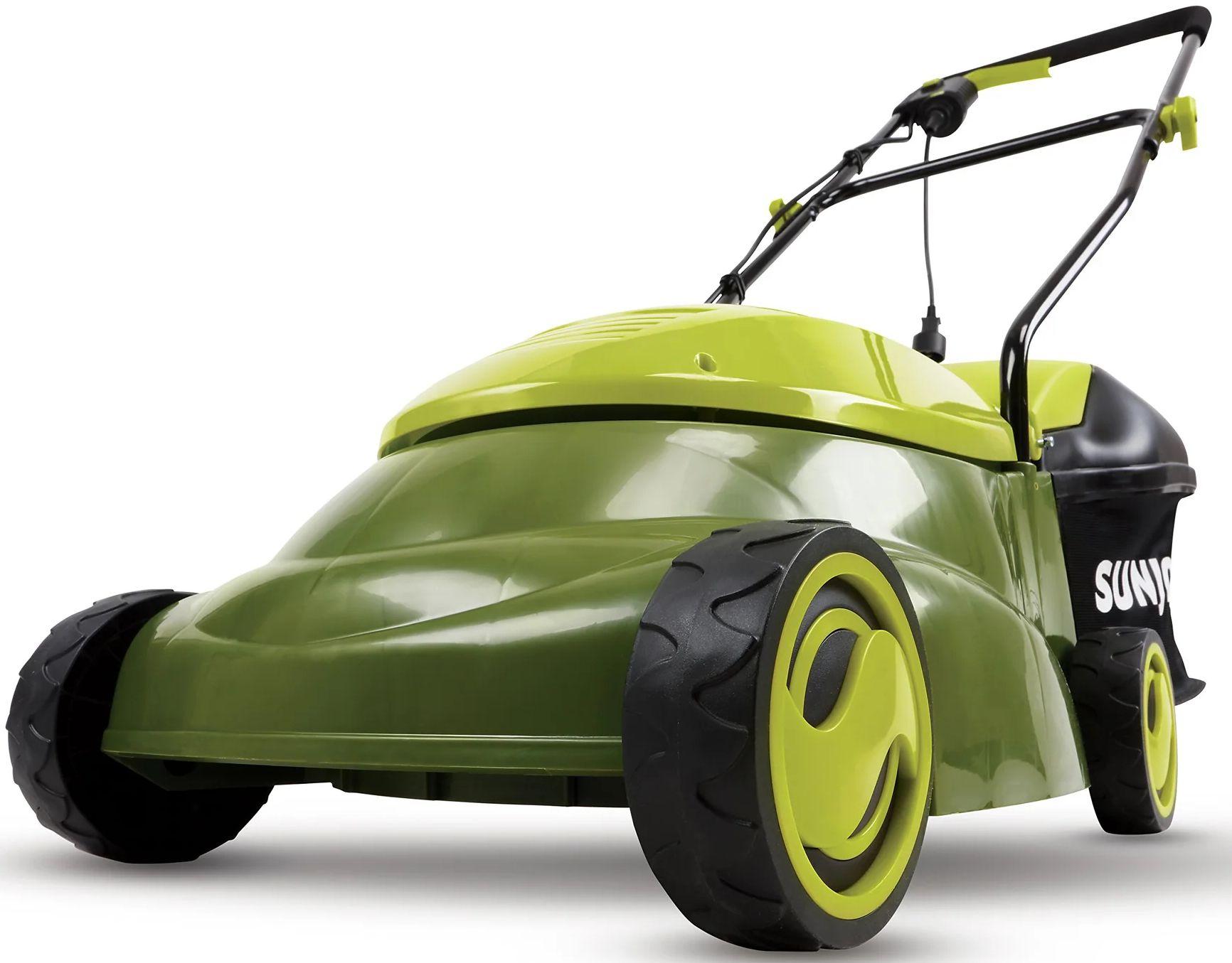 Sun Joe  Electric Lawn Mower With Grass Bag (MJ401E) - Green - Excellent