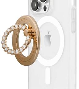 Sonix MagLink Removable Phone Rhinestone Ring - Gold/Clear