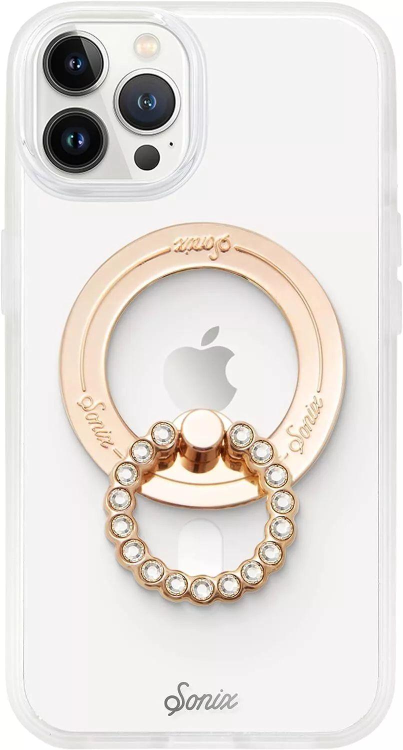 Sonix MagLink Removable Phone Rhinestone Ring - Gold/Clear
