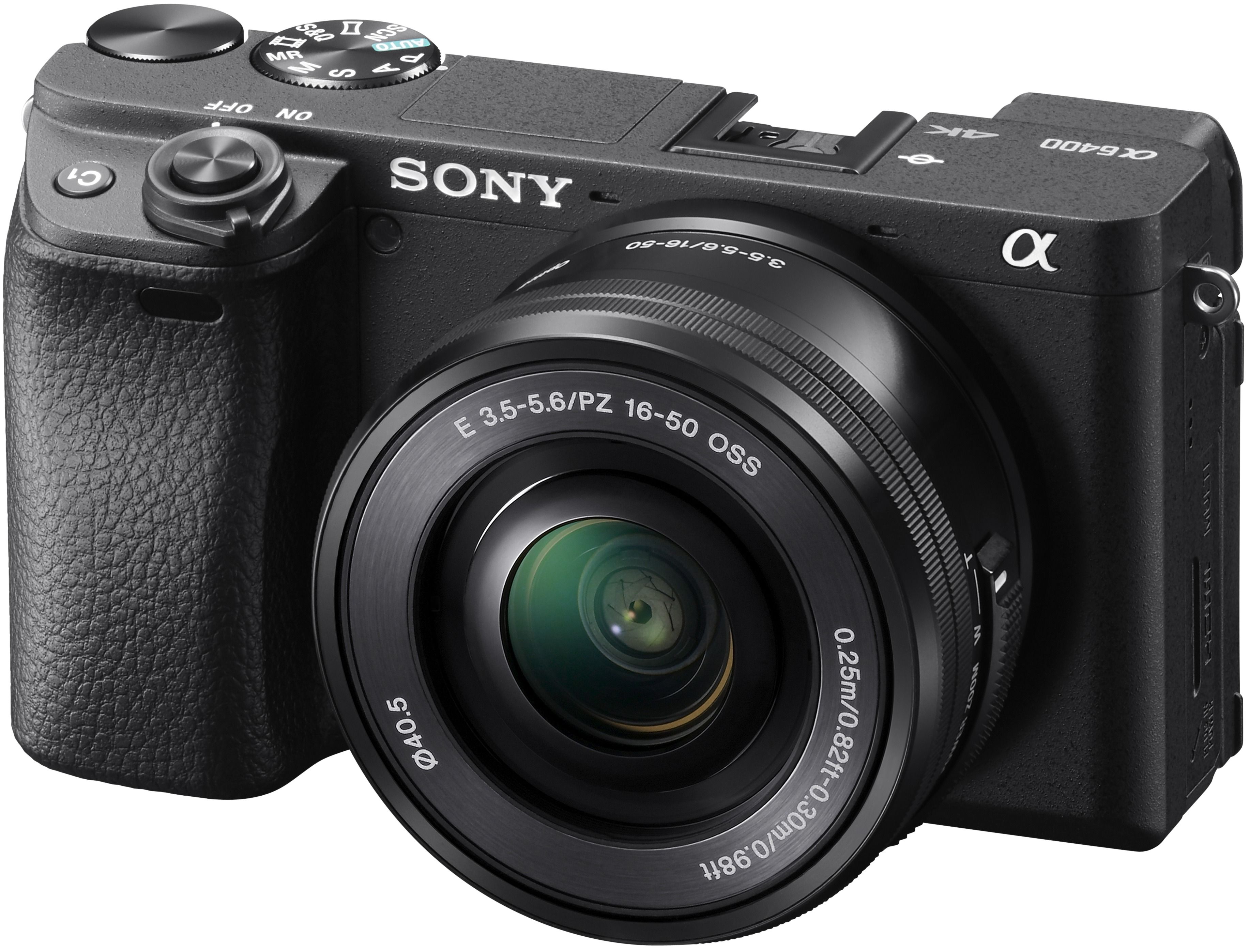 Sony Alpha 6400 E-Mount Camera with 16-50mm Lens - Black