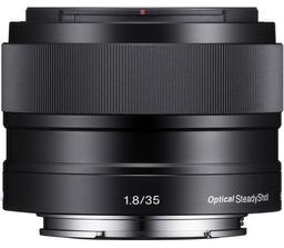 Sony E 35mm F1.8 OSS Camera Lens (SEL35F18) - Black
