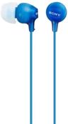 Sony MDR-EX15LP / 15AP In-ear Headphones - Blue